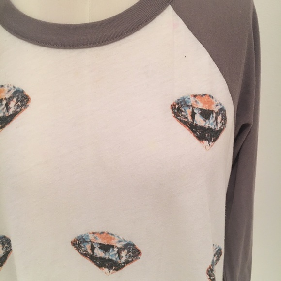 Wildfox Baseball T w/Diamond Print - Picture 4 of 6